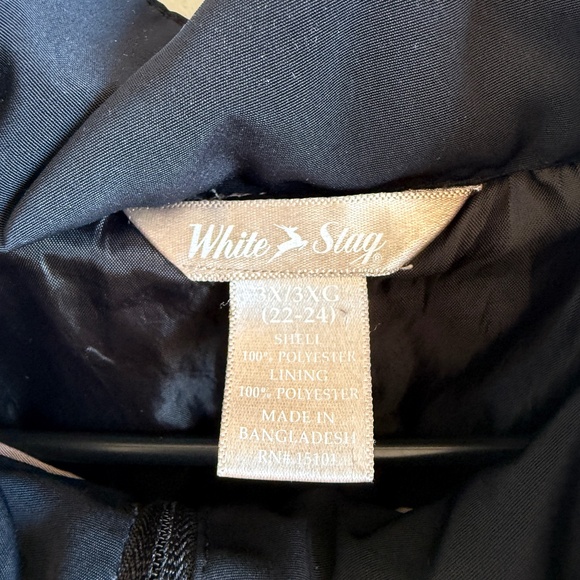 White Stag Full Zip Jacket | 3XL | Black | Removable Hood | Plus Size - Picture 3 of 8